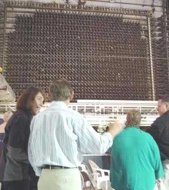 Seeing the reactor front face for the first time Seeing the reactor front face for the first time